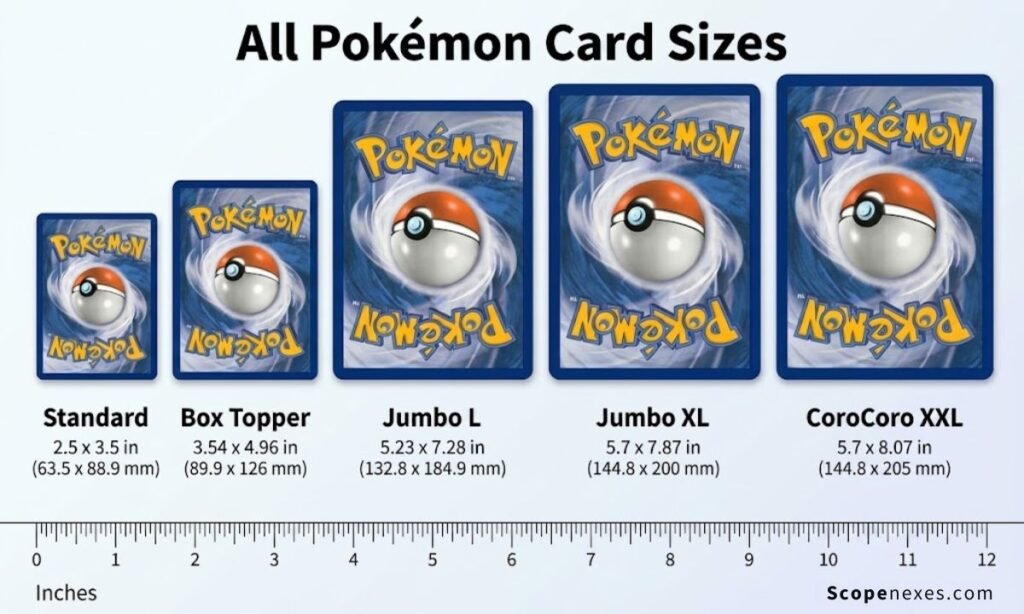 All Pokémon Card Sizes