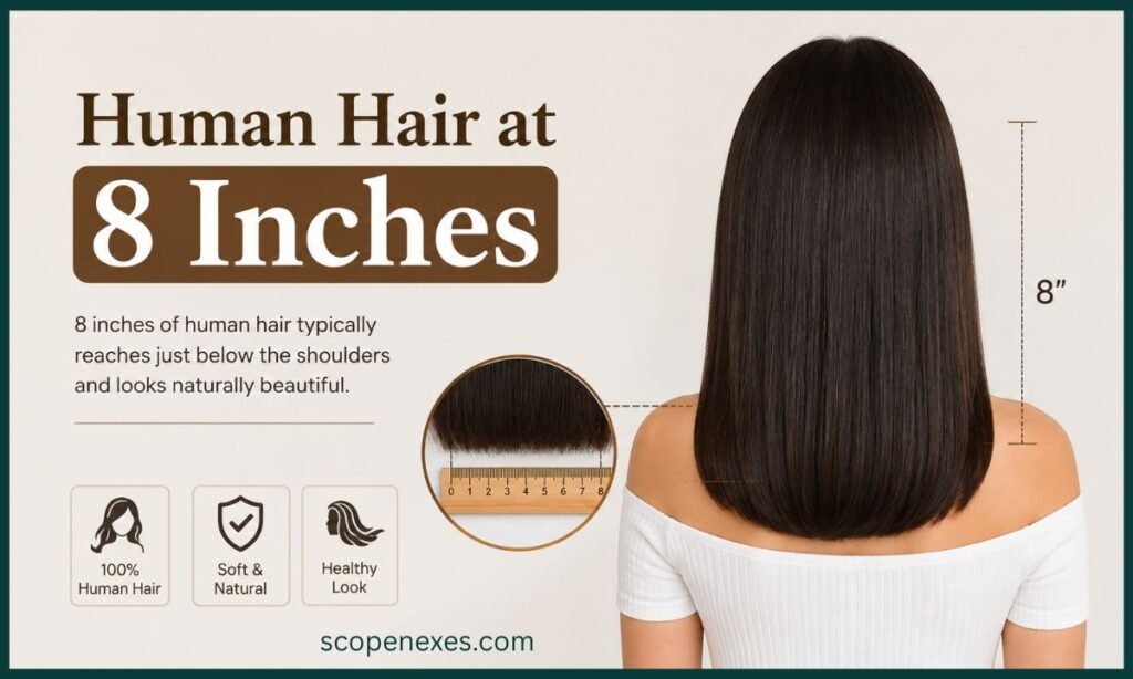 Human Hair at 8 Inches
