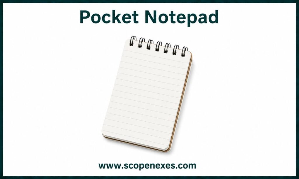 Pocket Notepad 5 inches long
