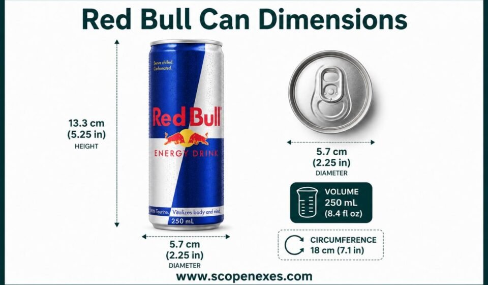 Red Bull Can Dimensions