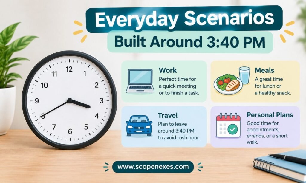 Everyday Scenarios Built Around 3:40 PM