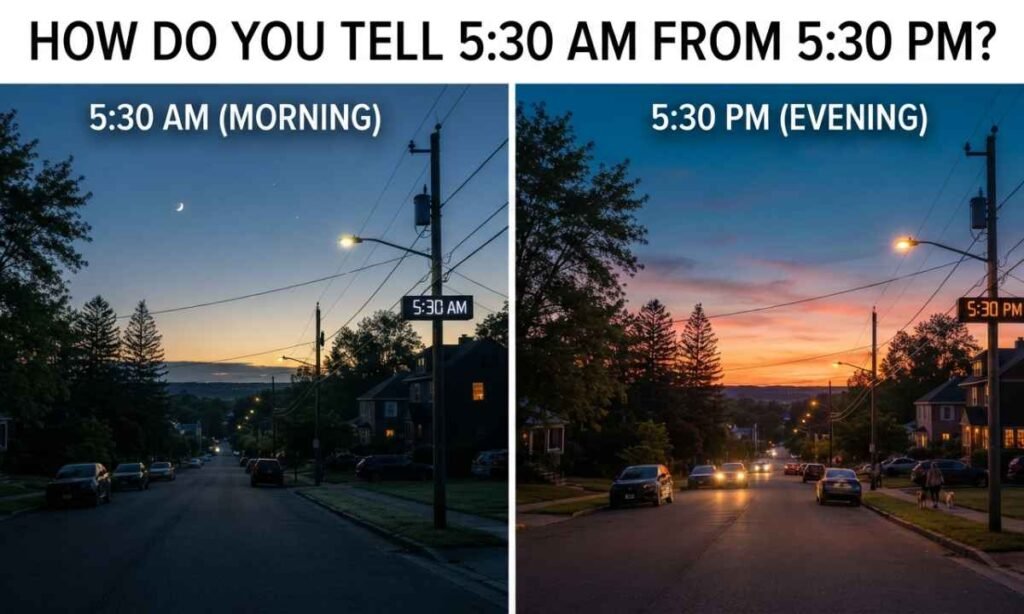 How Do You Tell 5:30 AM From 5:30 PM?