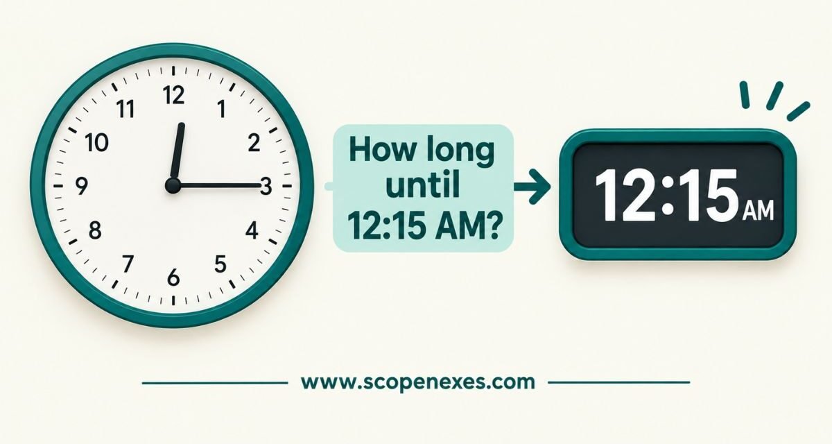 How Long Until 12:15 AM