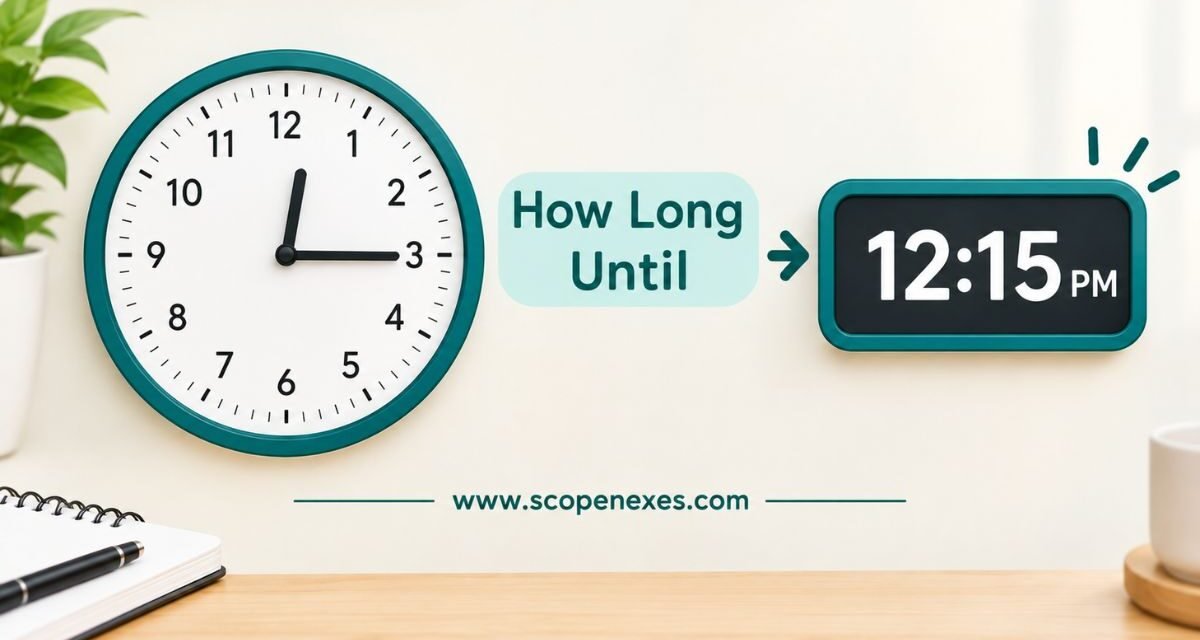 How Long Until 12:15 PM