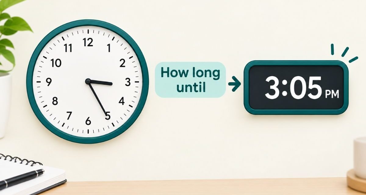 How Long Until 3:05 PM