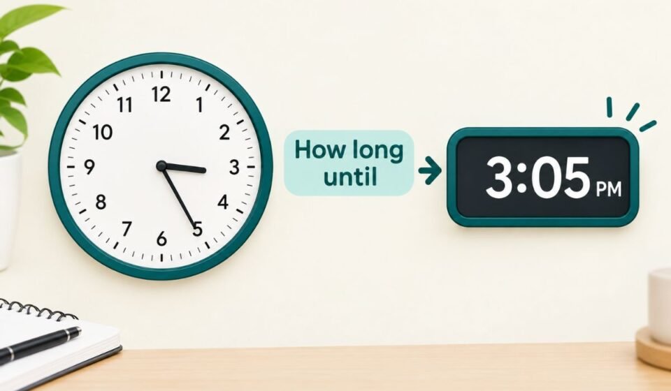 How Long Until 3:05 PM