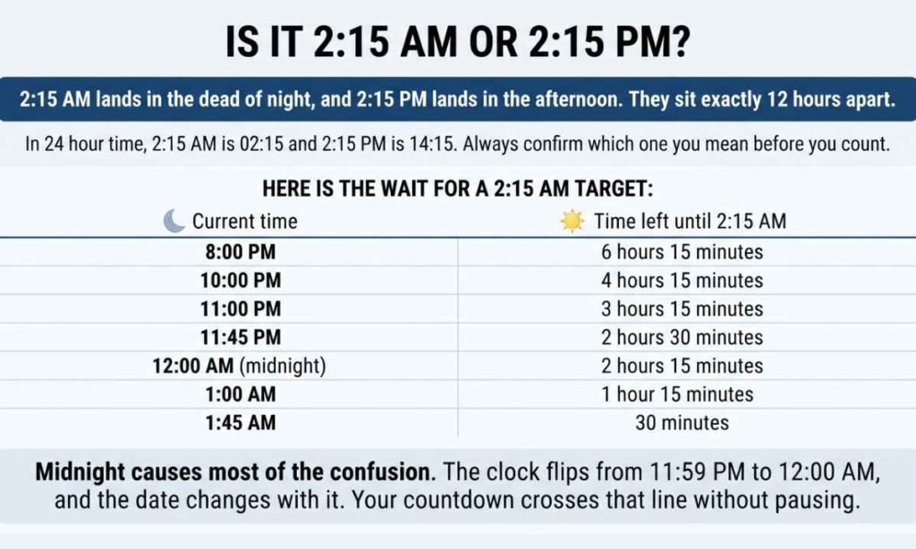 Is It 2:15 AM or 2:15 PM?