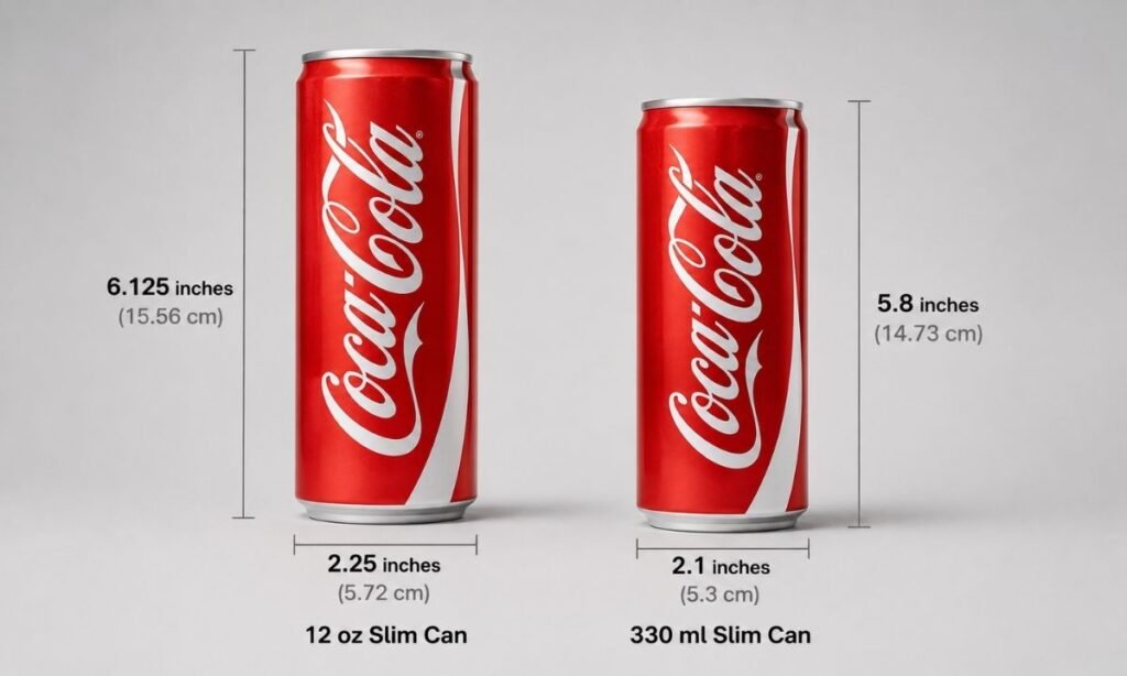 Slim Coke Can Dimensions